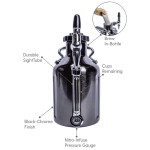 GrowlerWerks uKeg™ Nitro 50 black chrome - 1.5 l